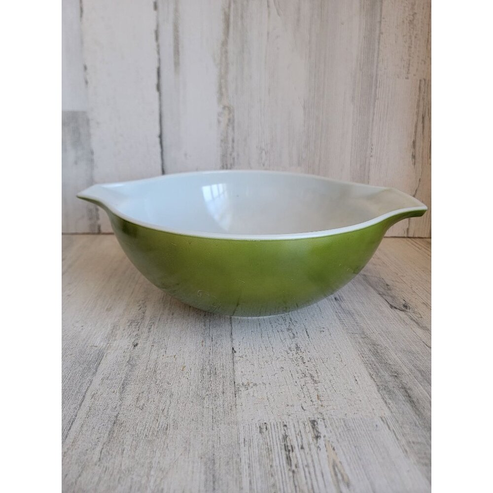 Vintage Pyrex green large mixing bowl ovenware kitchen unique‎